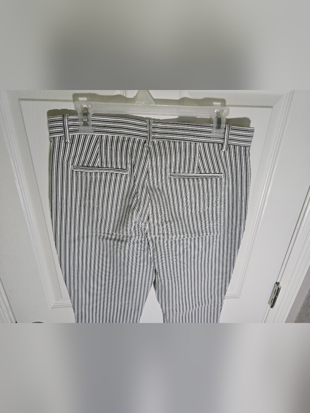Gap Womens Signature Skinny Ankle Striped Casual Pants Size 12 - Picture 8 of 12